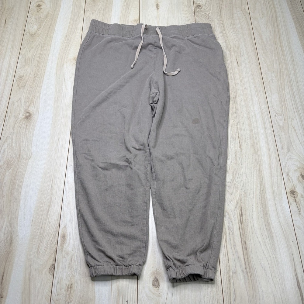 Standard James Perse Women's Estilo Jogger Pants Cotton Beige Size 4